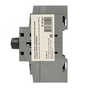 Рубильник 125A 3P c рукояткой управления для прямой установки TwinBlock - фото 4