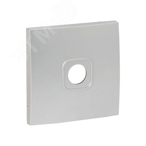 Валенсия лицевая панель розетки TV 1-местная 75Ом 5-862МГц сталь - фото 1