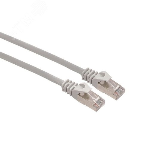 Патч-корд TERACOM PRO Cat.5E экранированный FTP оболочка LSZH серый (1.5м) - фото 2