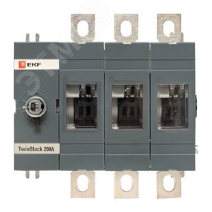 Рубильник 200A 3P без рукоятки управления TwinBlock - фото 3