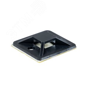 Площадка самоклеящаяся (25х25 мм) черная (100 шт) - фото 1