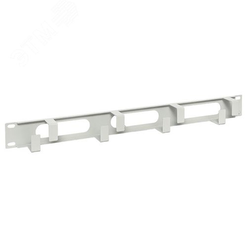 Органайзер кабельный TERACOM 1U 4 кольца с окнамиОрганайзер кабельныйый - фото 1