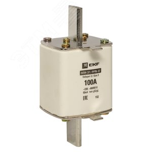 Вставка плавкая ППН-37 400/100А габарит 2 PROxima - фото 1