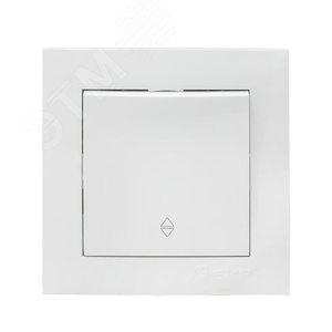 Валенсия выключатель 1-кл. 10А белый проходной - фото 1