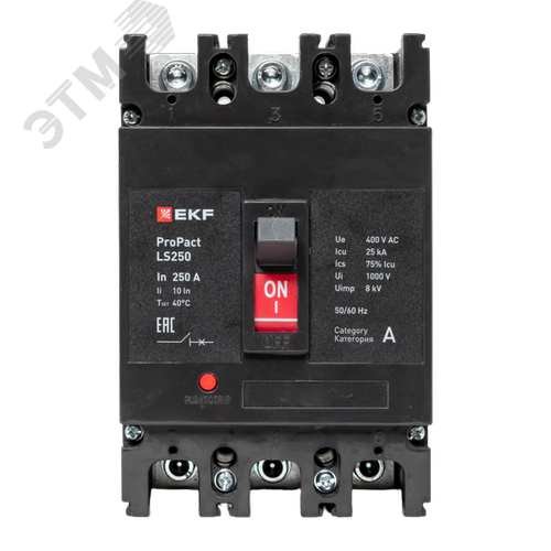 LS250 25кА 3P 160А ProPact EKF - фото 2
