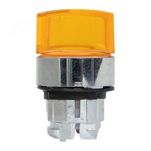 Исполнительный механизм переключателя SB4 желтый на 3 положения с фиксацией, с подсветкой с короткой ручкой IP65 - фото 6