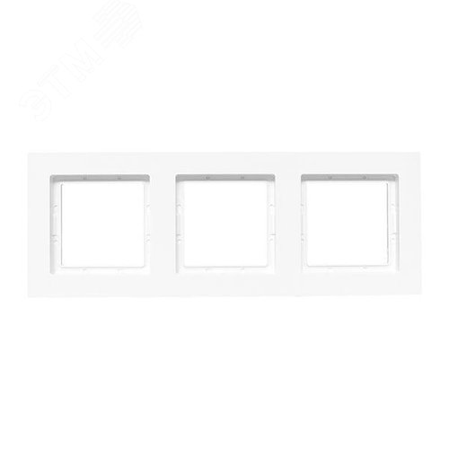 Эпика Рамка 3-местная IP44 белый пластик EKF - фото 2
