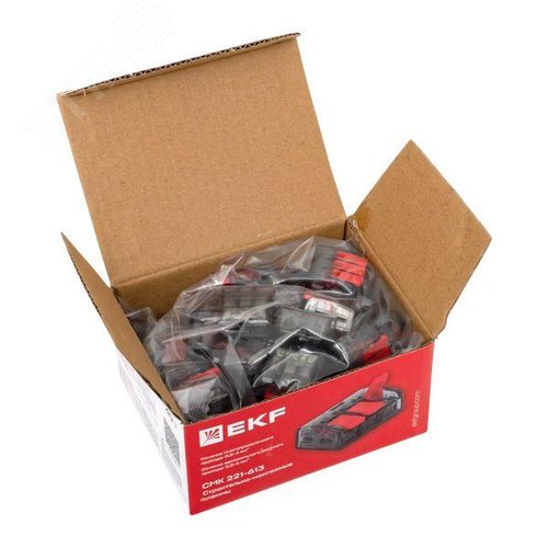 Строительно-монтажная клемма СМК 221-613 с рычагом 3 отверстия 0.5-4.0(6) мм2 EKF PROxima - фото 10