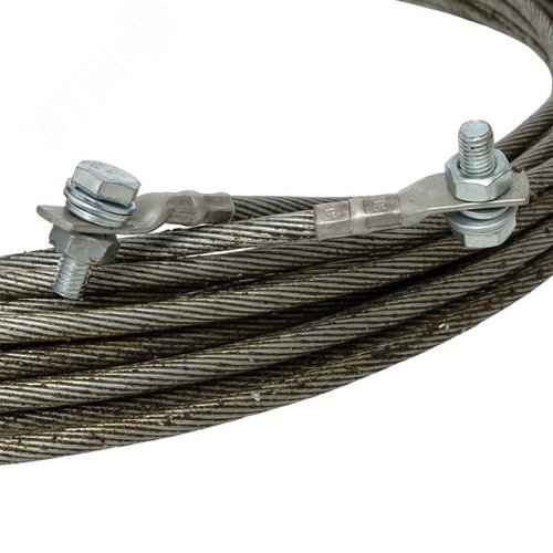 Трос стальной грозозащитный 50 мм2 (бухта 25м) EKF - фото 2