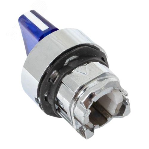 Механизм переключателя исполнительный XB4 синий на 3 положения возвратный без фиксации без подсветки с короткой ручкой PROxima - фото 8