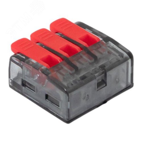 Строительно-монтажная клемма СМК 221-613 с рычагом 3 отверстия 0.5-4.0(6) мм2 EKF PROxima - фото 7