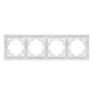 Валенсия рамка 4-местная белая - фото 3