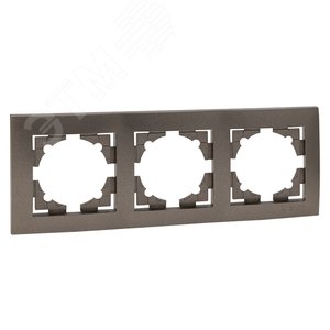 Изображение товара Валенсия Рамка 3-местная графит (шт)