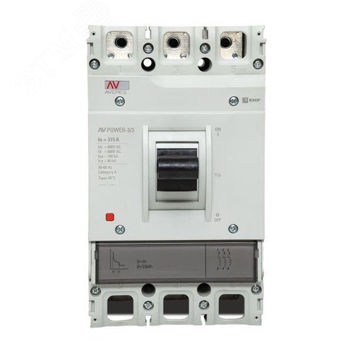Выключатель автоматический AV POWER-3/3 315А 100kA TR AVERES - фото 2
