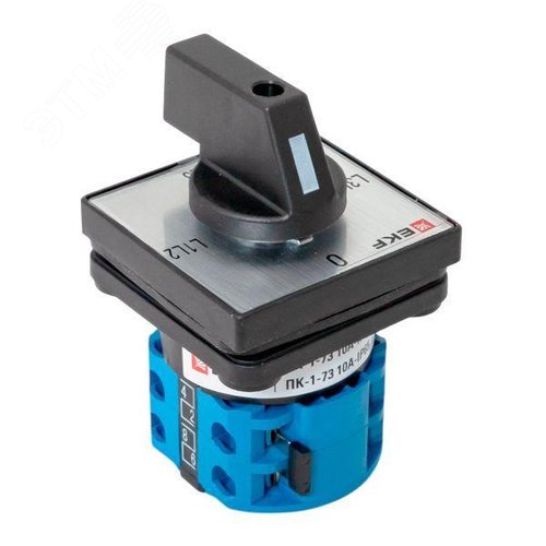 Переключатель кулачковый ПК-1-73 10А 3P для вольтметра (линейное напряжение) IP65 - фото 7