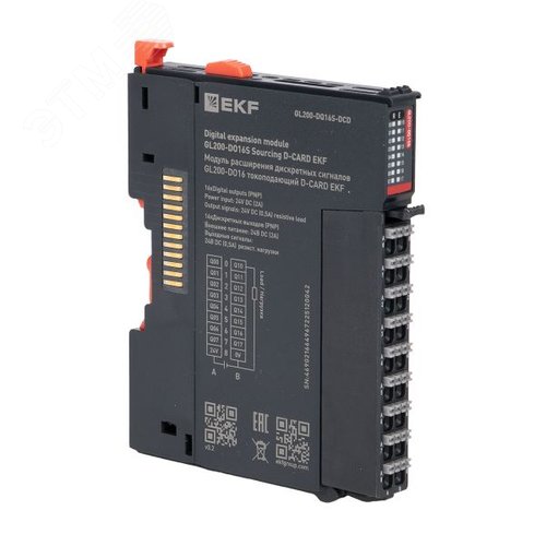 Модуль расширения дискретных сигналов GL200-DO16 токоподающий D-CARD - фото 1