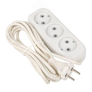 Удлинитель 'Эксперт' 3 гнезда 3 метра 10А/2.2кВт без заземления ПВС 2х0.75 PROxima - фото 3