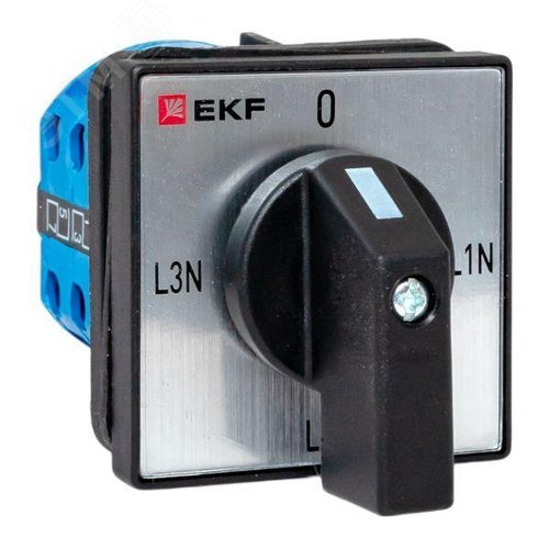 Изображение товара Переключатель кулачковый ПК-1-84 10А 4P для вольтметра (фазное напряжение) IP65 (шт)