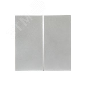 Валенсия лицевая панель выключателя 2-кл. 10А сталь - фото 2