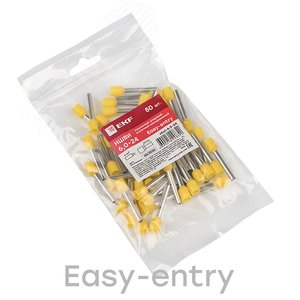 Наконечник штыревой втулочный изолированный НШвИ 6,0-24 (50шт.) PROxima - фото 2