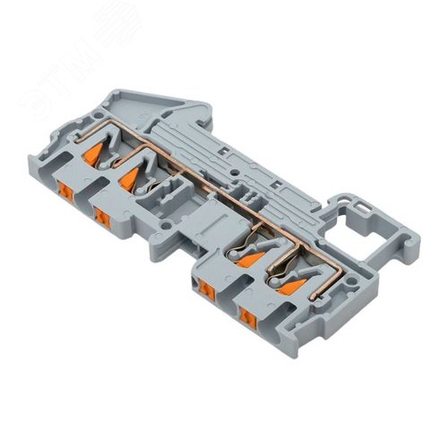 Клемма Push-in 2.5 мм2 4 вывода серая EKF - фото 8