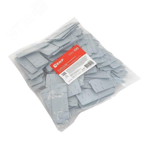 Заглушка для 6 Push-in 4 вывода серая - фото 4