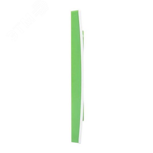 Стокгольм Рамка 5-местная белая с линией цвета зеленый EKF - фото 4