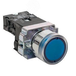 Кнопка BW61 с подсветкой 24В синяя NO PROxima - фото 1