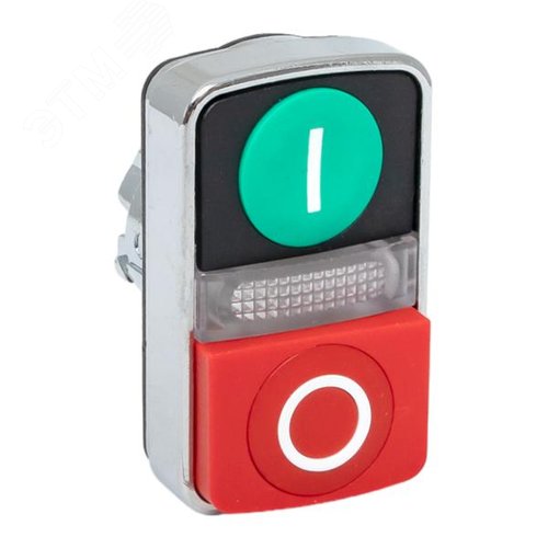 Механизм кнопки исполнительный XB4 'пуск-стоп' с выпирающим стопом возвратный без фиксации с подсветкой PROxima - фото 1