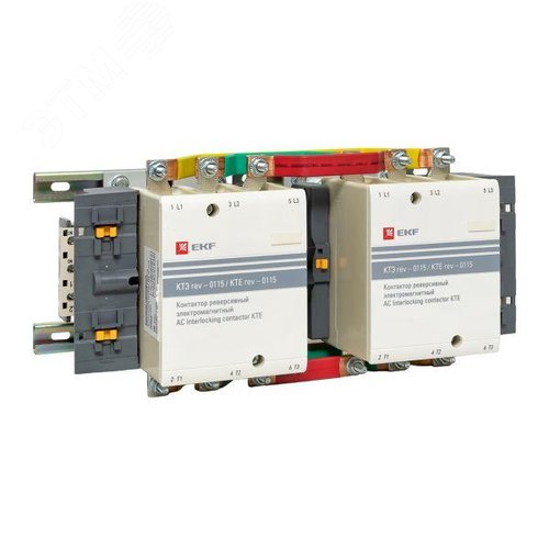 Изображение товара Пускатель магнитный 115А катушка управления 230В AC реверсивный 2NO КТЭ (шт)