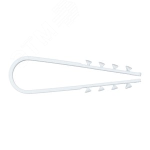 Дюбель-хомут для круглого кабеля (11-18мм) белый (50шт.) PROxima - фото 2