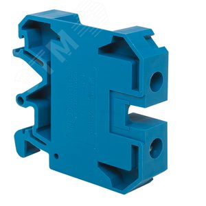 Клемма проходная винтовая JXB 16 мм2 синяя EKF - фото 3