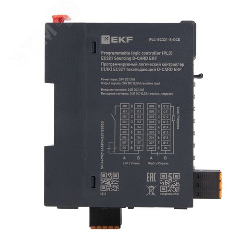 Программируемый логический контроллер (ПЛК) EC321 токоподающий D-CARD - фото 2