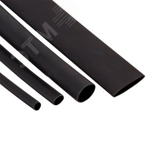 Набор ТУТ клеевые нг черн. Разного диаметра (3/1, 4.8/1.6, 6/2, 9/3, 12/4) 21шт 100мм. EKF - фото 4