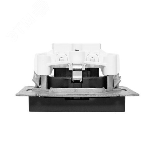 Эпика Механизм розетки 16А с заземлением со шторками черный EKF - фото 7