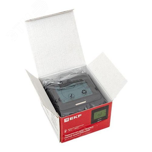 Термостат сенсорный для теплых полов электронный  черный 16А 230В - фото 12