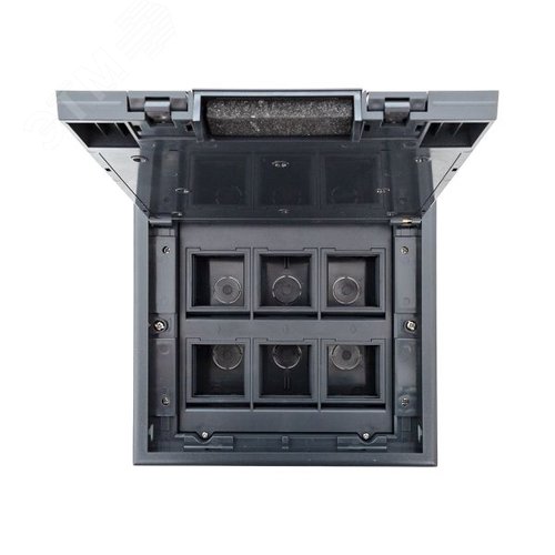 Лючок напольный с изменяемой глубиной C-Line 12 (с горизонтально расположенной приборной рамкой) - фото 13