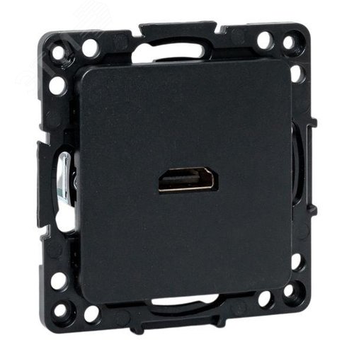 Стокгольм Механизм розетки HDMI черный EKF - фото 1
