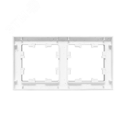 Эпика Рамка 2-местная алюминий пластик EKF - фото 4