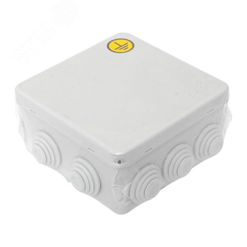Коробка уравнивания потенциалов КУП-030-014 с крышкой наружная (100х100х50) для прямого монтажа, 10 мембр. вводов серая IP55 EKF - фото 7