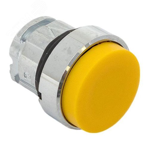 Исполнительный механизм кнопки XB4 желтый выпирающая возвратный без фиксации, без подсветки IP65 - фото 6