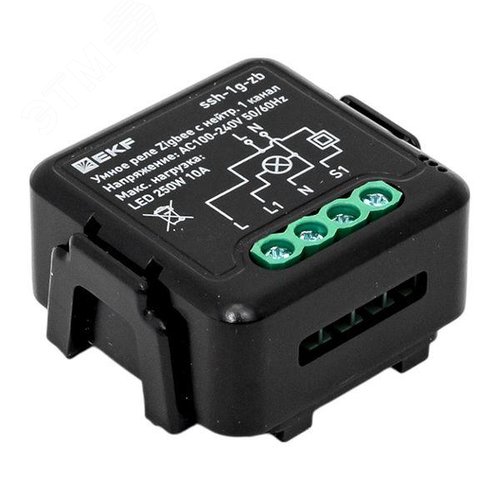 Умное реле в подрозетник 1-канальное с нейтралью Zigbee EKF Connect Select - фото 8