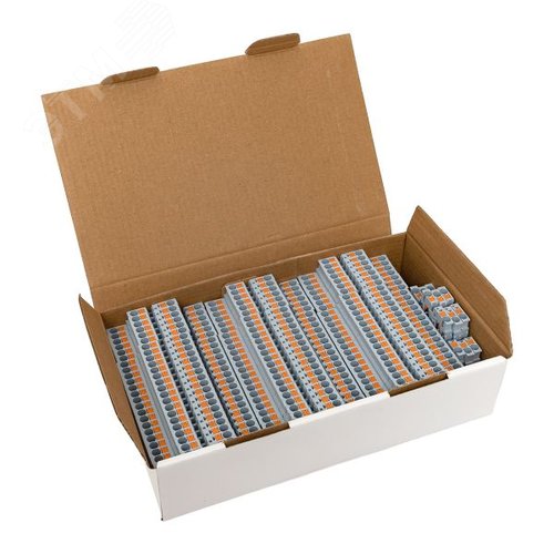 Клемма двухуровневая Push-in 2.5 мм2 4 вывода серая EKF - фото 10