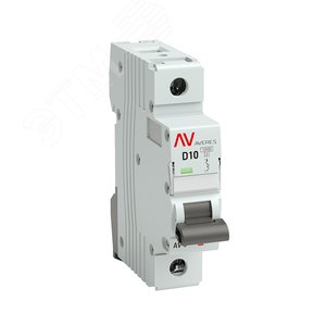 Выключатель автоматический AV-10 1P 10A (D) 10kA AVERES - фото 1