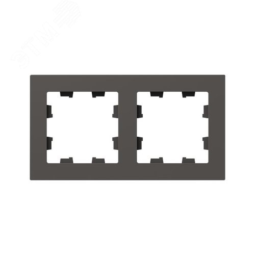 Изображение товара Рамка 2-местная мокко. пластик Эпика EKF (шт)