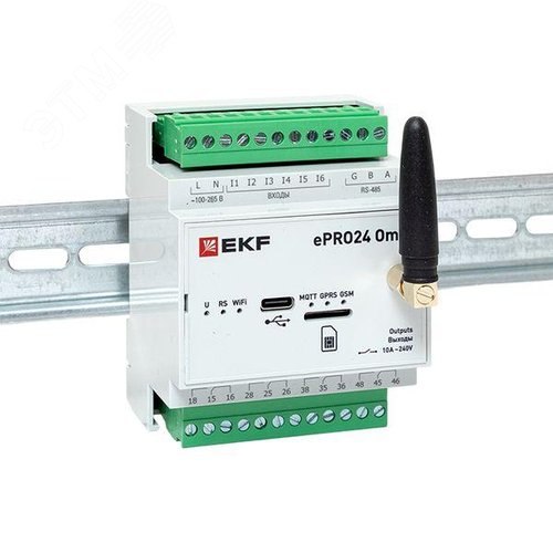 Контроллер удаленного управления 6вх/4вых Wi-Fi GSM 230 В ePRO24 Omni EKF - фото 3