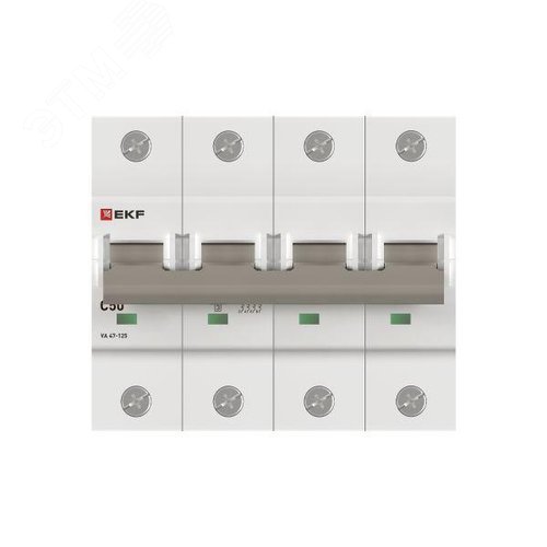 Выключатель автоматический ВА 47-125 4P 50А (C) 15кА PROXIMA - фото 3