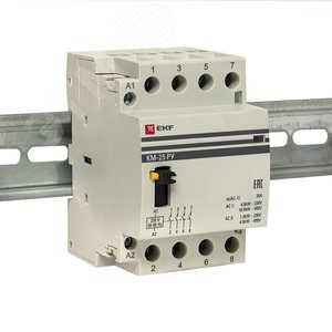 Контактор модульный КМ РУ 40А 4NO (3 мод.) PROxima - фото 2