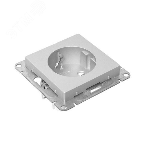 Эпика Механизм розетки 16А с заземлением со шторками алюминий EKF - фото 8