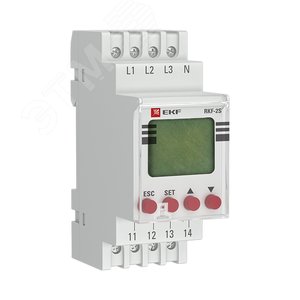 Реле контроля фаз с LCD дисплеем RKF-2S с нейтралью rkf-2s EKF